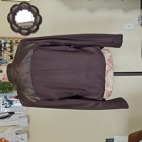 Faux Leather Lightweight Jacket - Picture 2 of 3